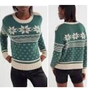 Urban Outfitters Fair Isle Snowflake Sweater NWT Size XS